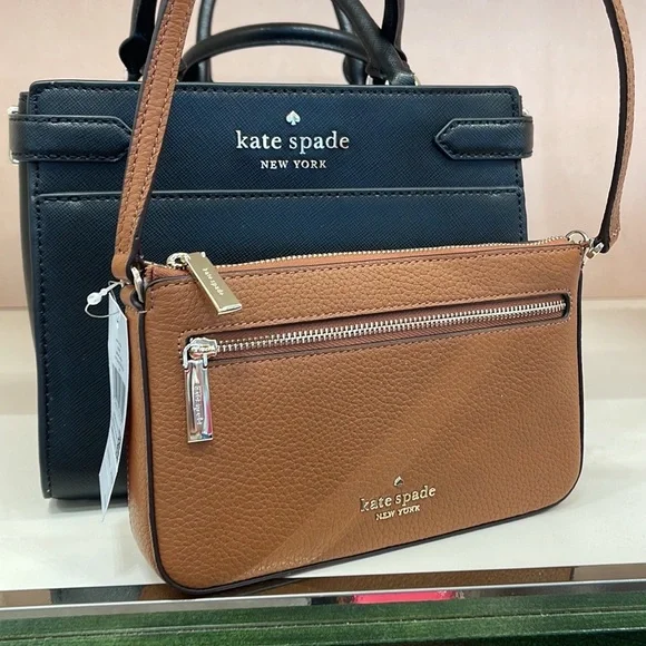 Kate Spade Leila Pebble Leather Convertible Wristlet Wallet Clutch - Picture 10 of 16